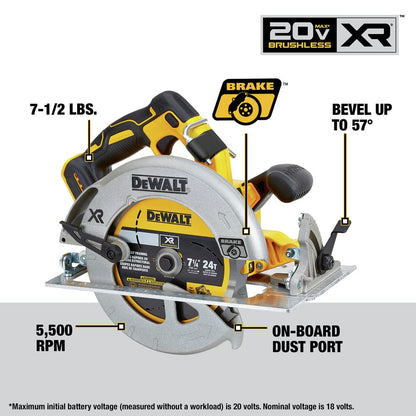 DEWALT 20V MAX* XR Cordless 4-Tool Combo Kit With 5.0Ah Batteries (DCK447P2)