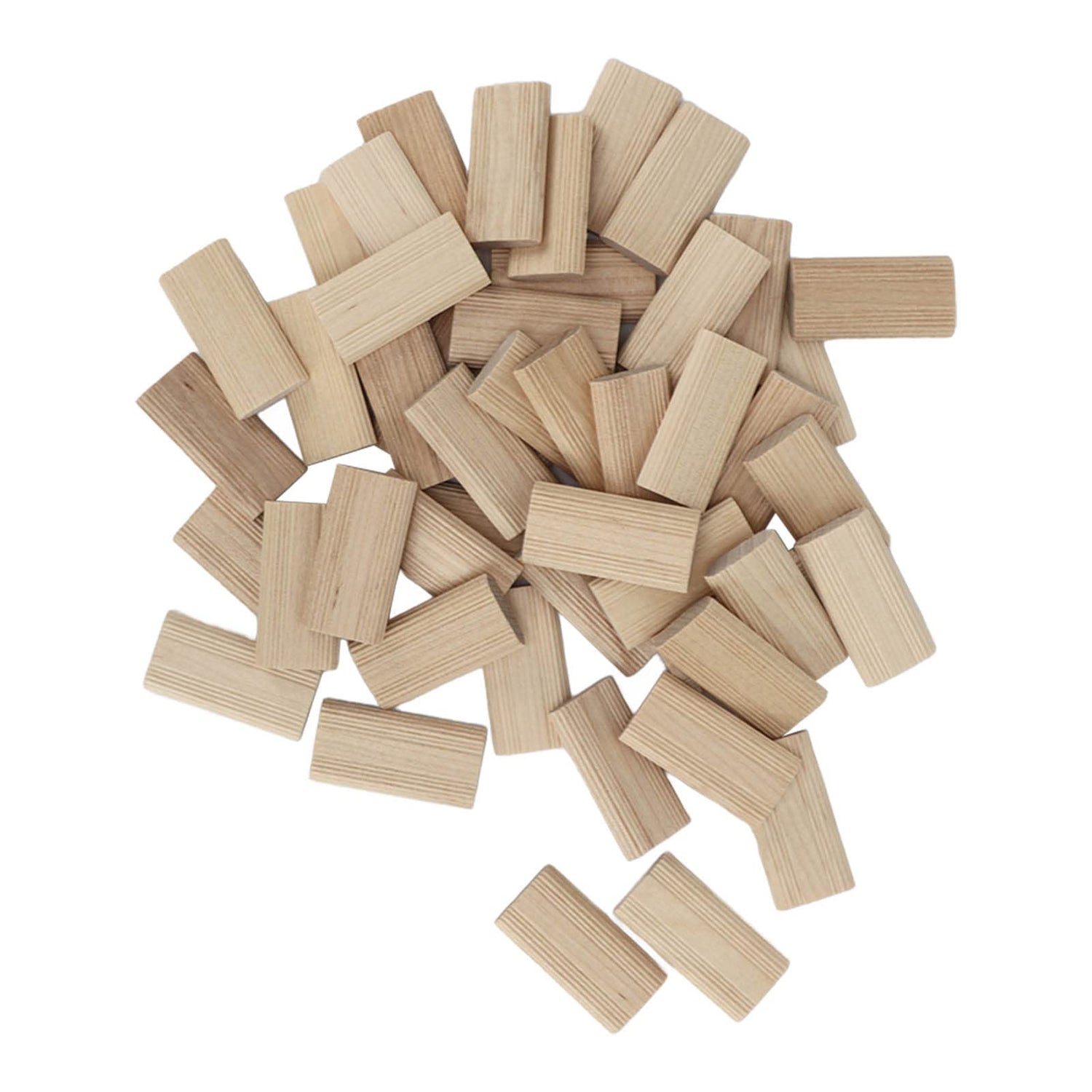 50PCS Domino Tenon Wood Domino Tenon Beech Cabinet Making And Frame Engineering, Domino Tenon For Beech Wood For Furniture Sewing, 6X20X40mm FTVOGUE
