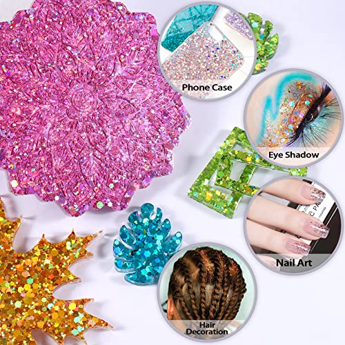 Charistmas Decoration Chunky Mix Laser Glitters for Slime Resin