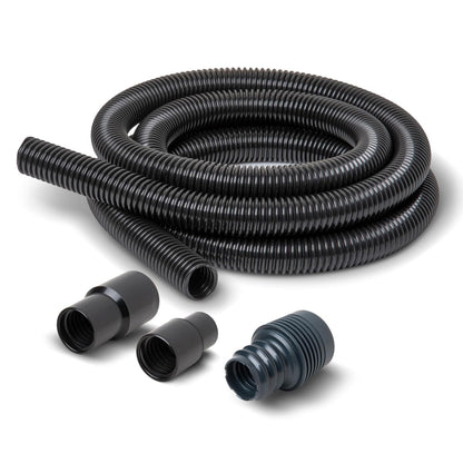 POWERTEC 70356 10 ft. Vacuum Hose Dust Collection Kit for Woodworking Power Tools, Wet/Dry Work Shop Vacuums, Miter Saw and Table Saw - WoodArtSupply