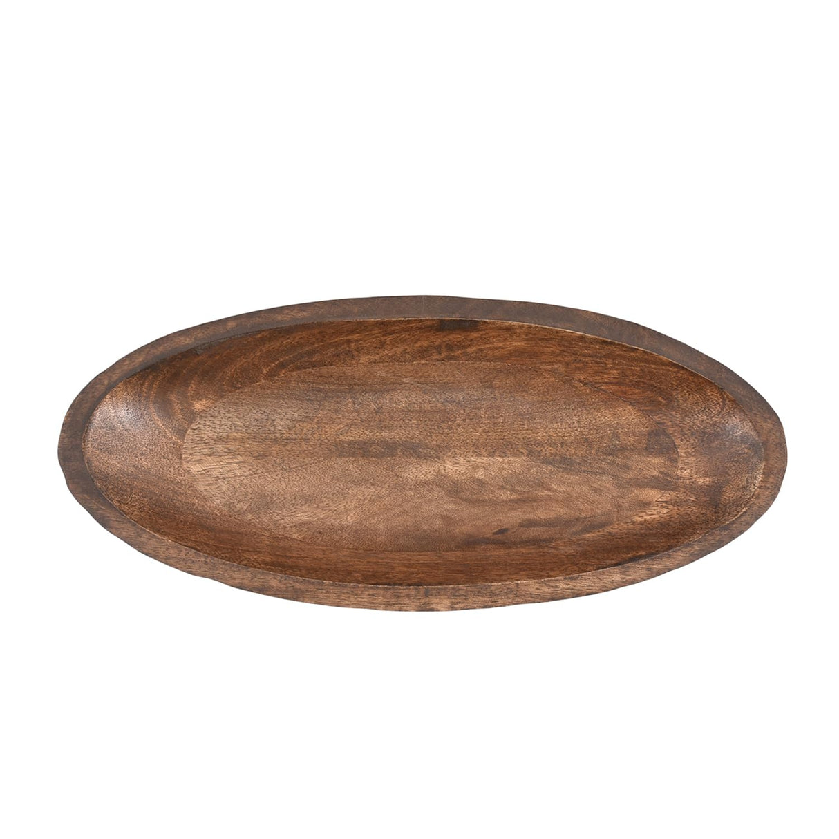 Samhita Mango Wood Decorative Bowl Home Decor Home Decorative Centerpiece Farmhouse Country, Restaurant, Café (14" x 6" x 2.3") Samhita