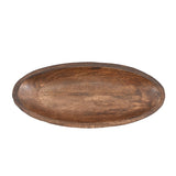 Samhita Mango Wood Decorative Bowl Home Decor Home Decorative Centerpiece Farmhouse Country, Restaurant, Café (14" x 6" x 2.3") Samhita