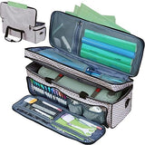 HOMEST Double Layer Carrying Case with Mat Pocket for Cricut Explore Air 2, Cricut Maker, Ripple HOMEST