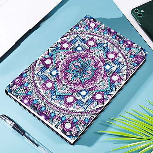5D DIY Special Shape Diamond Painting Notebook Embroidery Sketchbook Diamond Painting Mosaic A5 Sketchbook Journal Notebook Rhinestone Art Hand Craft WoodArtSupply