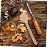 TEHAUX 4pcs Unfinished Wooden Spoon Wooden Craft Whittling Kit Whittling Craft Kit Sugar Spoon Wood Carving Unfinished Wooden Scoops Wood Carving TEHAUX
