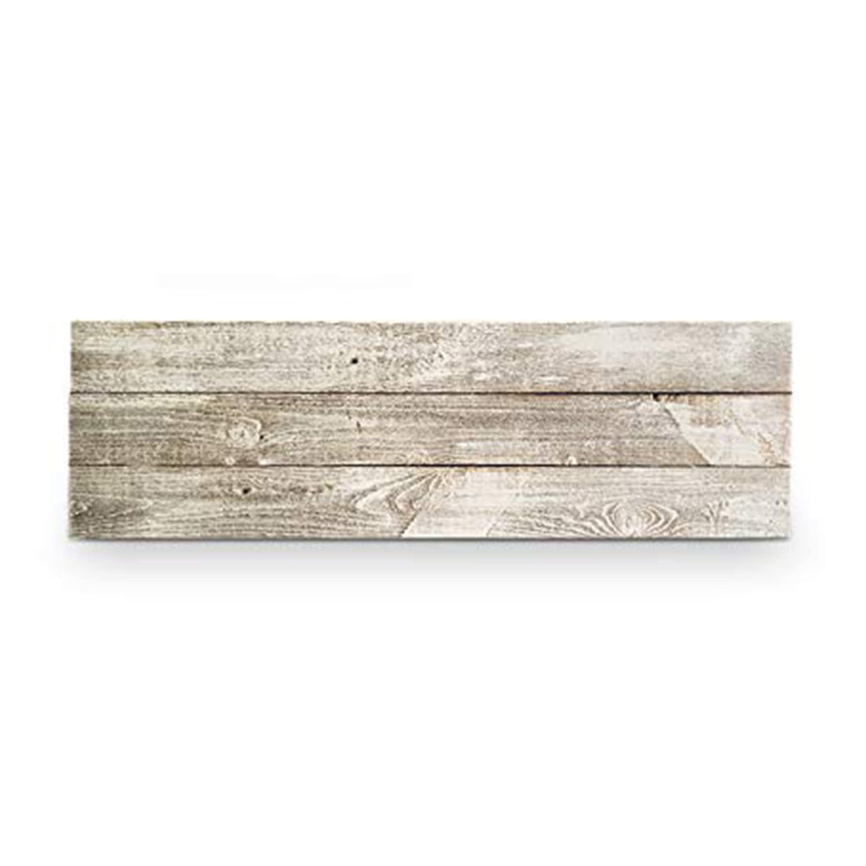 Rockin' Wood 3 Foot DIY Blank Rustic Weathered Reclaimed Natural Wood Sign with Sawtooth Hangers for Door or Porch Decor, Whitewash Rockin' Wood