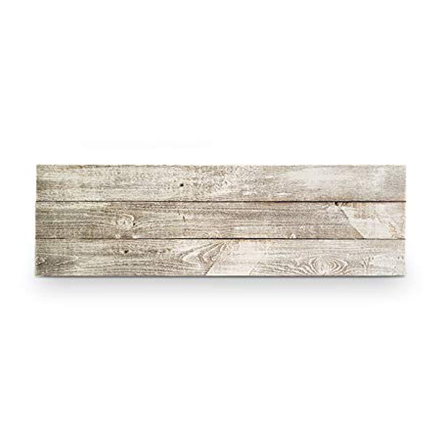Rockin' Wood 3 Foot DIY Blank Rustic Weathered Reclaimed Natural Wood Sign with Sawtooth Hangers for Door or Porch Decor, Whitewash