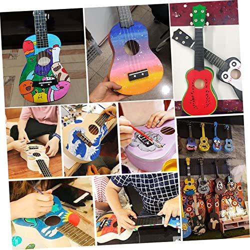 Toyvian 3 Sets Diy Ukulele Soprano Ukulele Kit Unfinished Ukulele Guitar Kit Ukulele Decoration Kit Music Instruments for Adults Diy Musical Toyvian