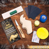 Wood Carving Kit for Beginners - Whittling kit with Rhino - Linden Woodworking Kit for Kids, Adults - Wood Carving Stainless Steel Knife with Wooden NEWURBAN