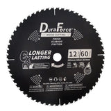 DuraForce 12-Inch 60-Tooth Professional Finish ATB Saw Blade with DuraGuard Anti-Stick for Miter and Table Saws (DF1200SP60) DURAFORCE