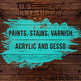 US Art Supply 20 Pack of Assorted Size Paint and Chip Paint Brushes for Paint, Stains, Varnishes, Glues, and Gesso US Art Supply