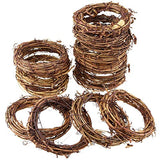 Grapevine Wreath Set, Marrywindix 16 Pieces Natural Vine Branch Wreath Christmas DIY Rattan Wreath Garland for Christmas Holiday Craft Wedding Decor Marrywindix