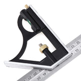 ChgImposs 12" Adjustable Sliding Combination Square Ruler & Protractor Level Measure Measuring Set, Inch/Metric ChgImposs