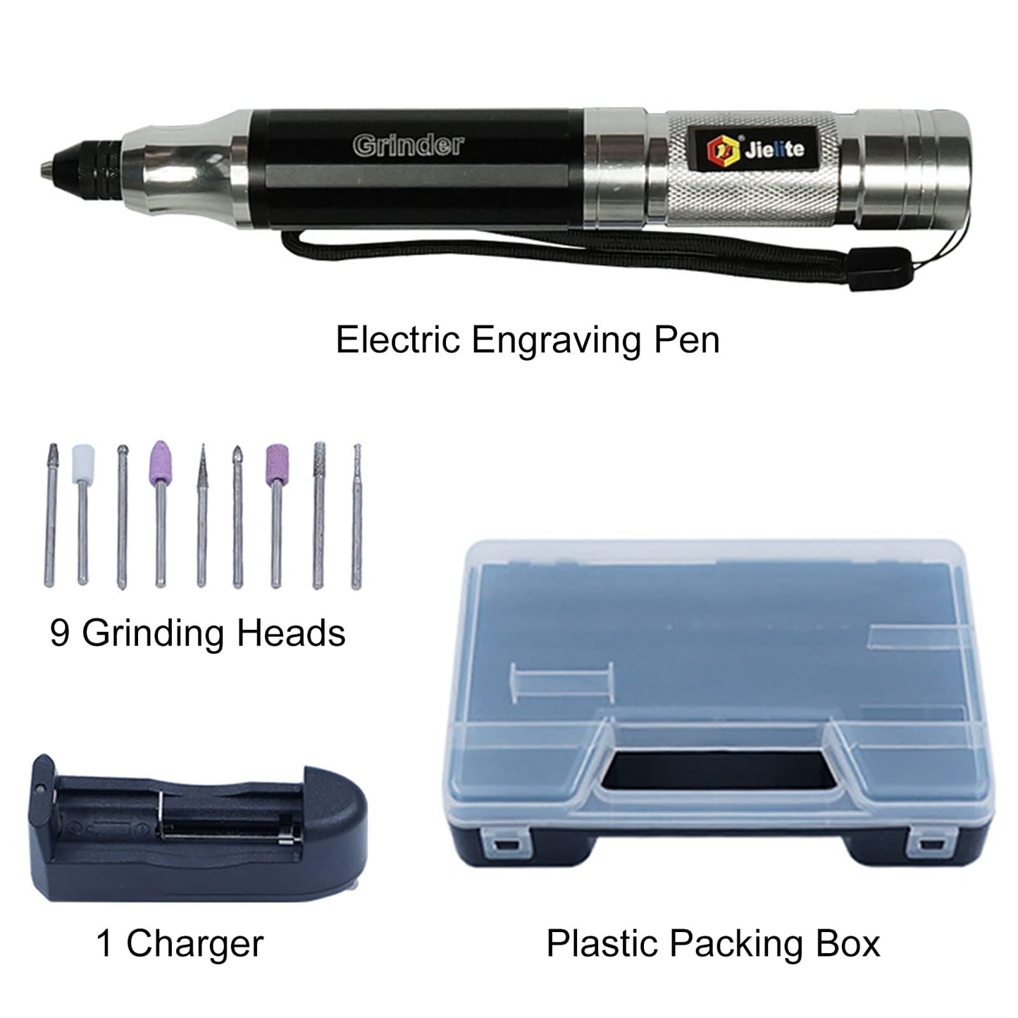 Engraving Pen Portable Electric Engraving Tool Kit, Rechargeable Engraver Machine for Metal Glass Wood Leather Jewellery Carving Drilling Lettering