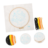 VILLCASE 1 Set Halloween Embroidery Funny Stitching Material Kits for Adults Cross Stitch Kits for Beginners Adults Cross Stitch Supplies Plastic VILLCASE