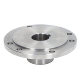 Lathe Flange, 6 Mounting Holes 125mm Chuck Connection Flange, High Manganese Steel Chuck Flange for K11-125 K12-125 K72-125 Back Plate for Self Focket