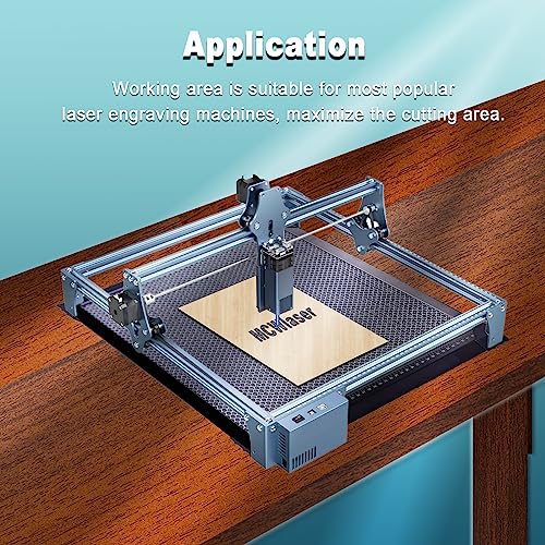 MCWlaser Honeycomb Working Table 15.7"x15.7"/400x400mm Honeycomb Laser Bed with Aluminum Plate for Most Laser Engraver Cutter MCWlaser