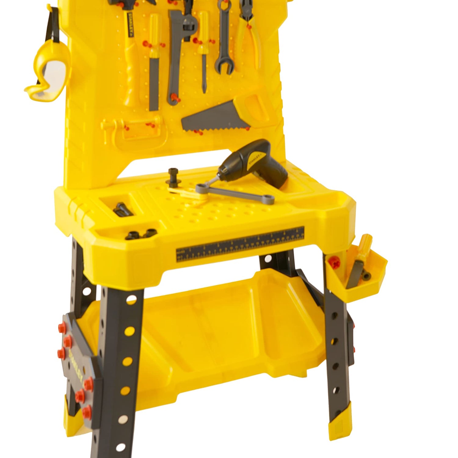 STANLEY Jr. Pretend Play Workbench & Power Drill & Toolset - 140 PCS STANLEY Jr.