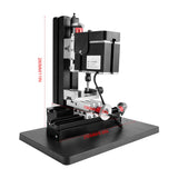 60W 12000RPM Mini Milling Machine Mini Metal Lathe DIY Miniature Milling Machine Miller Multifunction Worktable Power Milling Machines 100-240V YWBL-WH