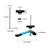 for Woodworking T-Track Clamps: ZokMok 4pcs Hold Down Clamps for Woodworking, 5 inches Length T Rail Track Slot Bolts Washeres and 5-star Nuts (T ZokMok
