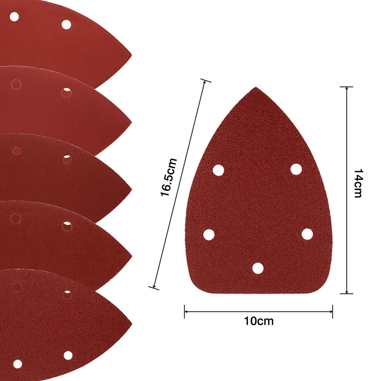 Coceca Mouse Detail Sander Sandpaper Sanding Paper Assorted Sanding Pads 40 80 120 180 240 Grits (50pcs Mouse Sandpaper) Coceca