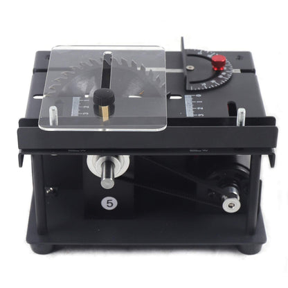Mini Sliding Table Saw Electric Bench Saw 8500/min, 0-90° Precision Cutting Multifunctional Table Saw Household DIY Woodworking Sliding Table Saw