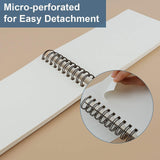 5.5" x 8.5" Sketchbook Set, Top Spiral Bound Sketch Pad, 2 Packs 100-Sheets Each (68lb/100gsm), Acid Free Art Sketch Book Artistic Drawing Painting Fuxi