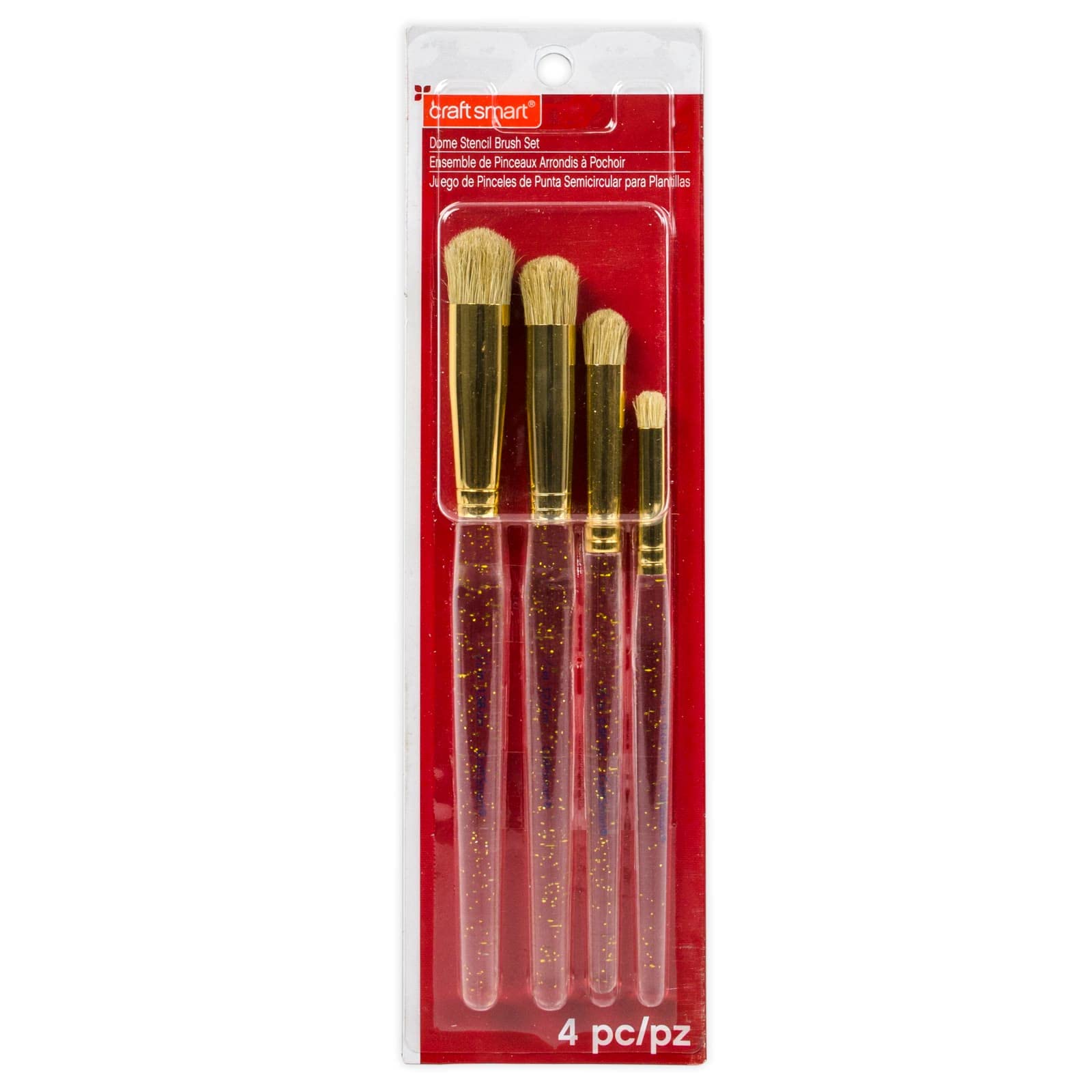 Dome Stencil Brush Set by Craft Smart®, 4 Pack - WoodArtSupply