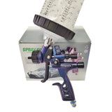 HVLP 6800B Spray Gun 1.3mm with no wash Cup and Adapter car spayer Painting Tool Spray air Paint Gun Airbrush Low Pressure 260L/MIn (Blue) Fivean