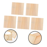 Tofficu 5pcs Blank Wooden Picture Frame Kids Playset Wood Discs Wooden Decor Unfinished Wood DIY Clay Wood Art Canvas Kids Educational Toy Clay Tofficu