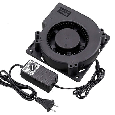 Wathai 120mm x 32mm Blower Centrifugal Fan 110V 220V AC Powered Fan with Speed Controller 4V to 12V, DC Dual Ball High Airflow for Receiver DVR Xbox