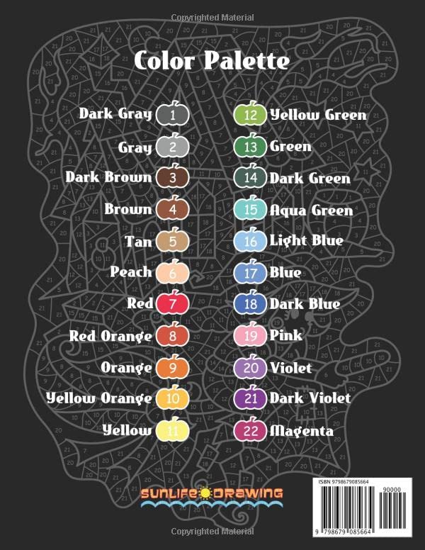 Little Witches Stained Glass Color By Number (Color by Number Coloring Books) Independently Published