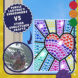 SUNGEMMERS Window Art Suncatcher Kits - Great Birthday Gift Idea, 6 7 8 9 10 11 12 Year Old Girl - Fun Arts for Kids, Spring Crafts PURPLE LADYBUG