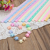 Yeooyoor Origami Stars Papers Package DIY Paper, 600 Sheets - 20 Colors (Glows in the Dark) Yeooyoor