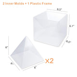LET'S RESIN Pyramid Molds for Resin,Large Silicone Pyramid Molds,Silicone Resin Molds for DIY Pyramid, Jewelry,Great for Paperweight, Home LET'S RESIN