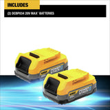 DEWALT 20V MAX* POWERSTACK™ Compact Battery, 2 Pack (DCBP034-2) DEWALT