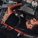 M-AUTO Foldable Z Creeper 2-in-1 Rolling Folding Car Creeper & Seat, 36" Adjustable Roller Garage Chair Lay Down or Sit, 330LBS Capacity Under Car M-AUTO