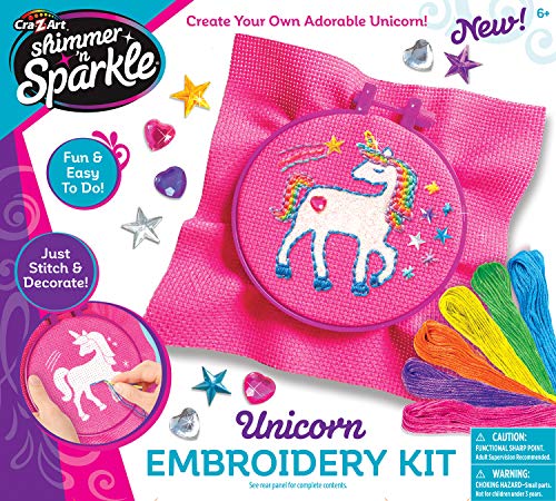 Cra-Z-Art Shimmer & Sparkle Unicorn Embroidery Kit Cra-Z-Art