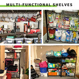 YYkokocat Wire Shelving 32" H x 23W x 13D Storage Shelf with Wheels Adjustable 3 Tier Metal Shelves Unit for Small Places Kitchen Storage Rack Shelf YYkokocat