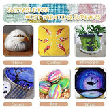 Artecho Acrylic Paint Set 48 Colors 2oz/59ml, Art Craft Paint for Art Supplies, Paint for Canvas, Rocks, Wood, Fabric and Ceramic, Non Toxic Paint Artecho