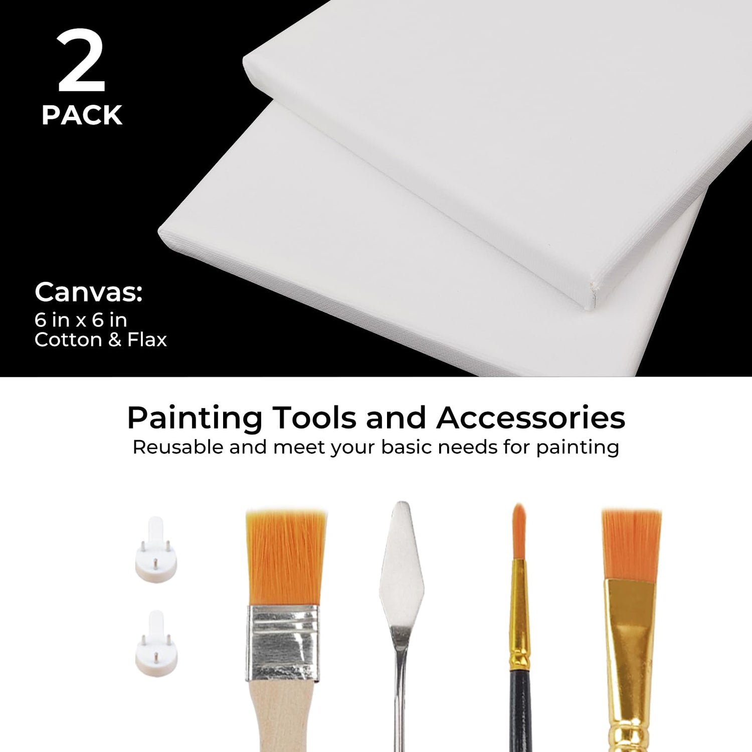 Funto Textured Acrylic Paint Set, 12 Vibrant Colors, Complete Painting Kit with Tools and Canvases, Perfect for Beginners or Professionals Art Craft Funto