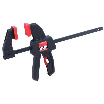 BESSEY EHK series Micro 4 1/2" Trigger Style Clamp, Fast Acting One Hand Woodworking Clamps for Wood working, Carpentry, Home Improvement, DIY, - WoodArtSupply