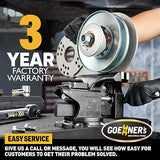 6-Inch Bench Vise, Vice for Workbench with Heavy Duty Forged Steel Construction, Built-in Pipe Jaw and Swivel Base, Table Vise for Woodworking, Home Kitvance