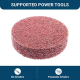 Benchmark Abrasives 2" Quick Change A/O Non-Woven Surface Preparation Wheels for Sanding Polishing Paint Removal with Male R-Type Backing, Use with Benchmark Abrasives