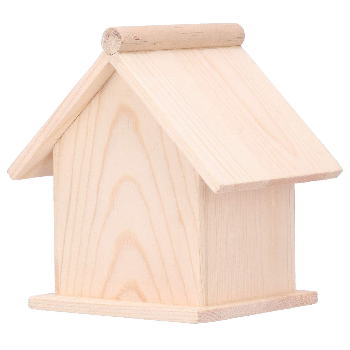 Bird Nests Decor Creative Ornament Bird House Wooden Outdoor Birds Nests Cage Garden Bird Feeder Box Solid Wood Bird Housewooden Small for Motheaten Yosoo