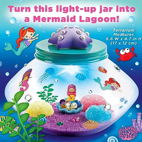 Creativity for Kids Crystal Mermaid Terrarium Kit - STEM Projects for Kids Ages 6-8+, Arts and Crafts for Girls and Boys Creativity for Kids