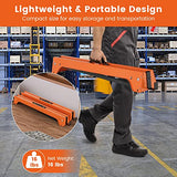 Zimbala 2-Pack Folding Saw horses, Portable Metal Speedhorse with Convenient Handle & Detachable 2 x 4 Support Arms, 1322 lbs Weight Capacity of Per Generic