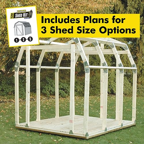2 X 4 BASICS 90190MI 90190 Custom Barn, 2x4, 2x4basics Shed Kit with Peak Roof Hopkins Towing Solutions