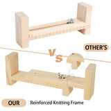 Burbell 2 Pcs Paracord Jig Bracelet Maker Adjustable U Shape Clear Scale Wood Bracelet Jig Kit DIY Hand Knitting Wristband Bracelet Braiding Kit with Burbell