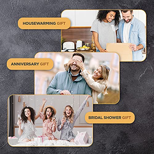 Personalized Cheese Board and Charcuterie Board: Custom Engraved Serving Platter - Unique Valentine's Day Gift, Wedding Gifts, Housewarming Gift Bambüsi